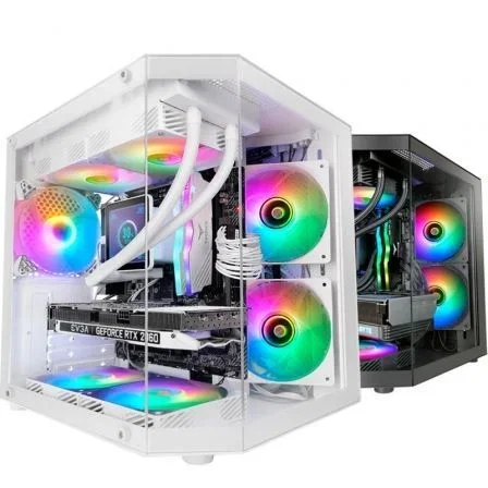 Mars Gaming MC3TLITE Blanca Triple Cristal Templado